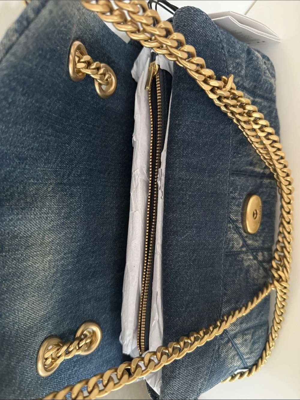 NWT 🌷Coach Tabby Quilted Denim Convertible Shoulder Bag 26 cm